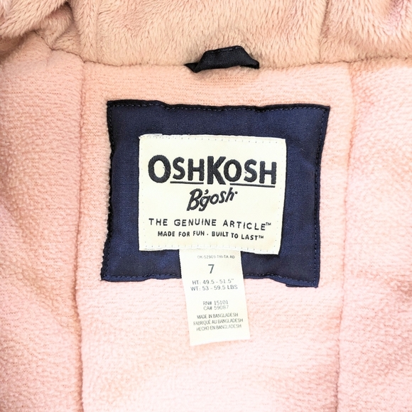 OshKosh B'gosh Navy Jacket with Peach Lining - Picture 11 of 12